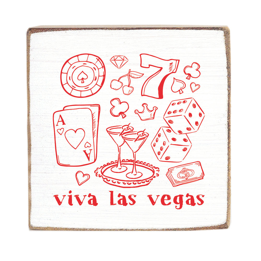 Viva Las Vegas Block Sign
