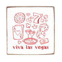 Viva Las Vegas Block Sign