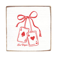 Las Vegas Ace of Hearts Block Sign