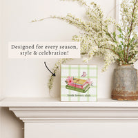 Book Lover Club Block Sign