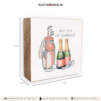 Will Golf For Champagne Block Sign