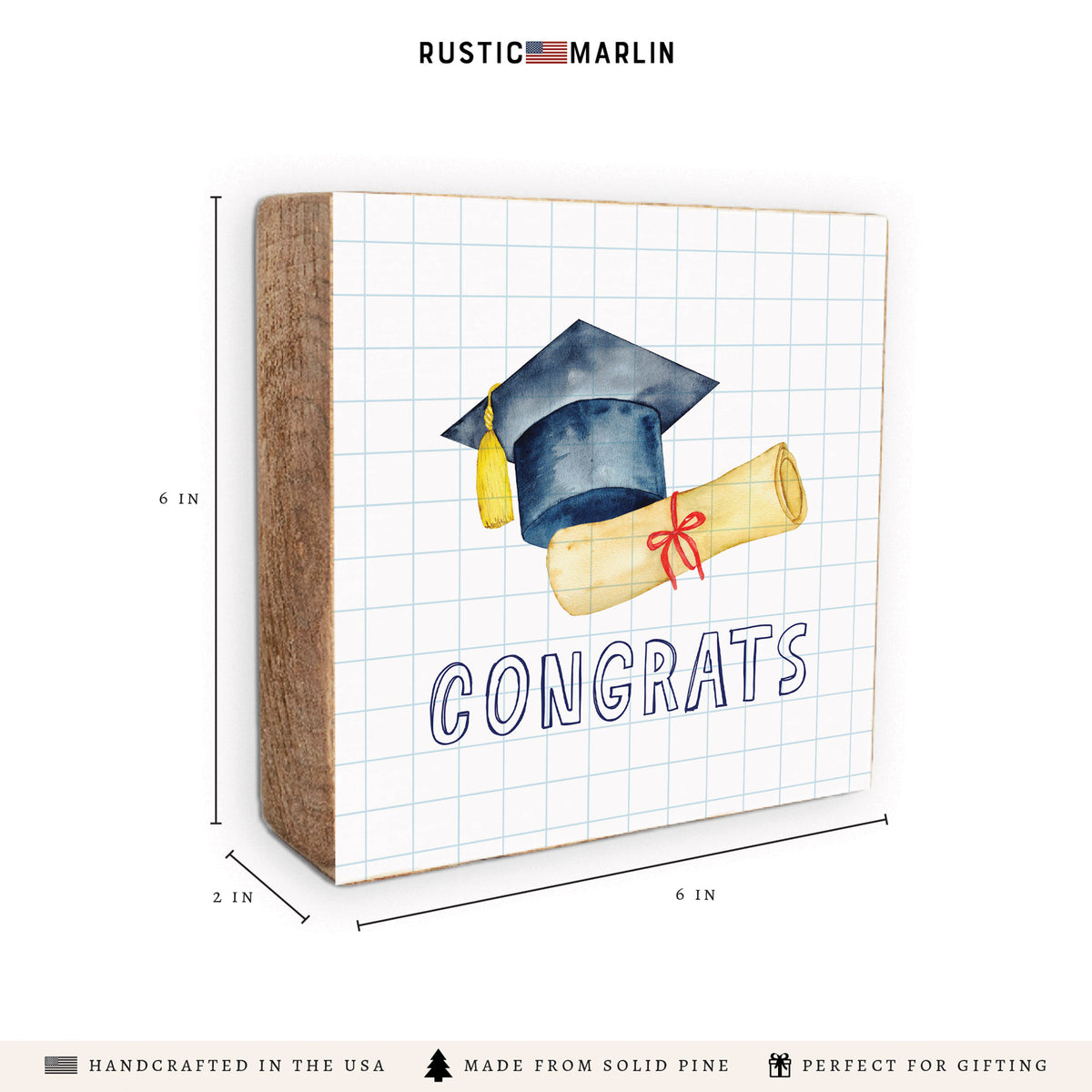 Congrats Grad Block Sign