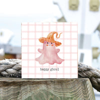 Happy Ghoul Block Sign