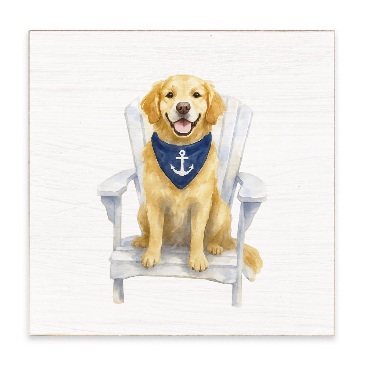 Coastal Dog Block Sign