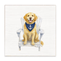 Coastal Dog Block Sign
