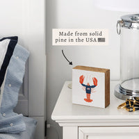 American Lobster Block Sign