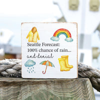 Seattle Forecast Block Sign