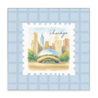 Chicago Stamp Block Sign
