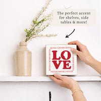 Love Stacked Illinois Block Sign
