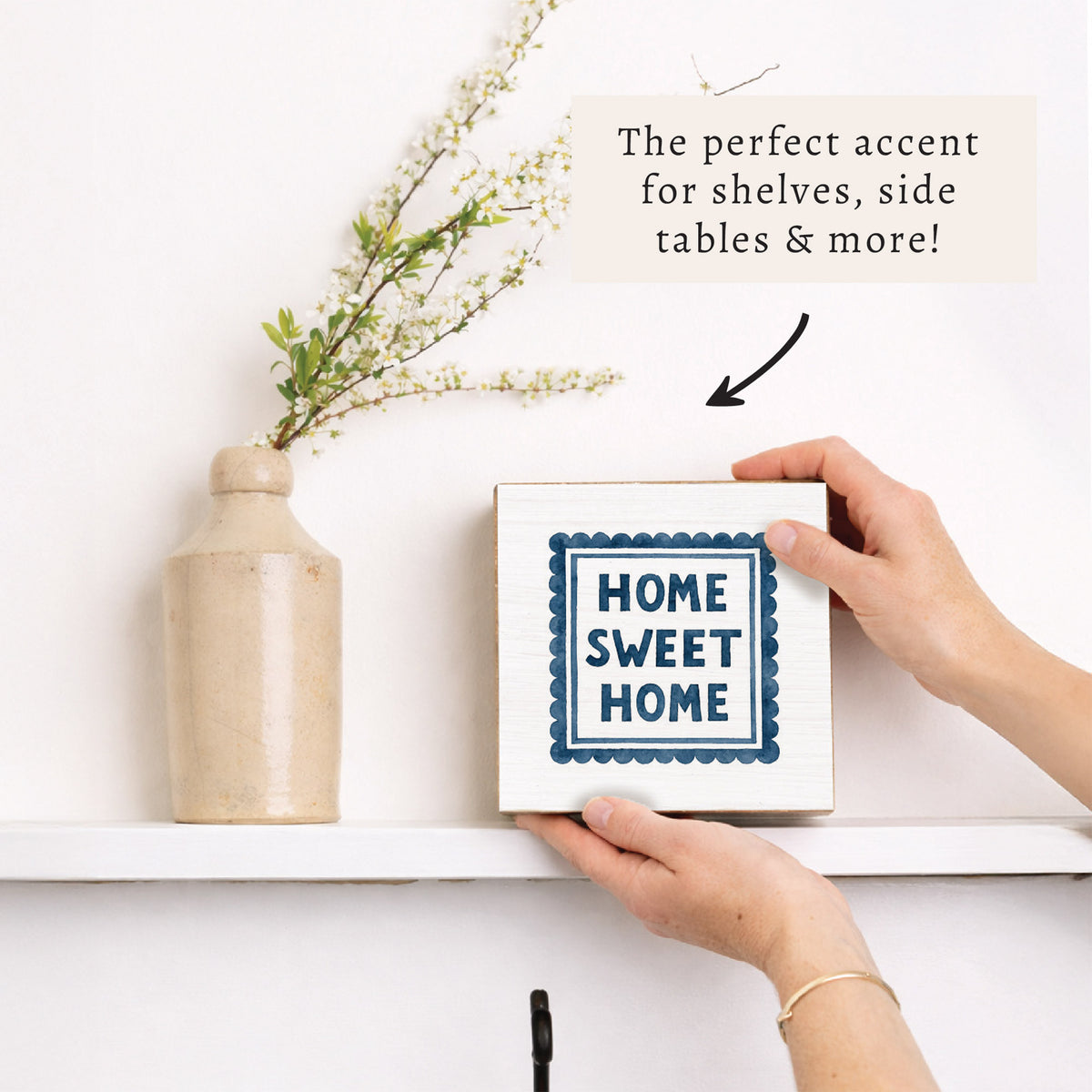 Home Sweet Home Stamp Block Sign