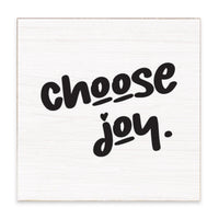 Choose Joy Block Sign