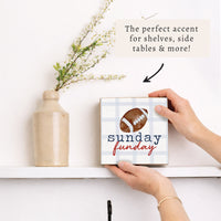 Sunday Funday Football Block Sign