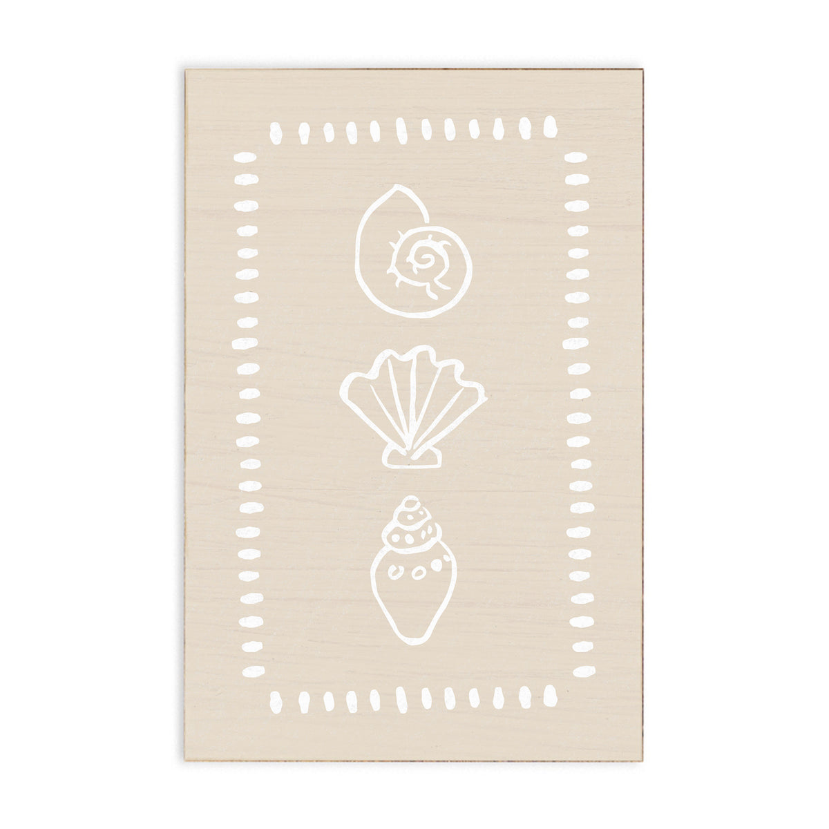 Neutral Shells Block Sign
