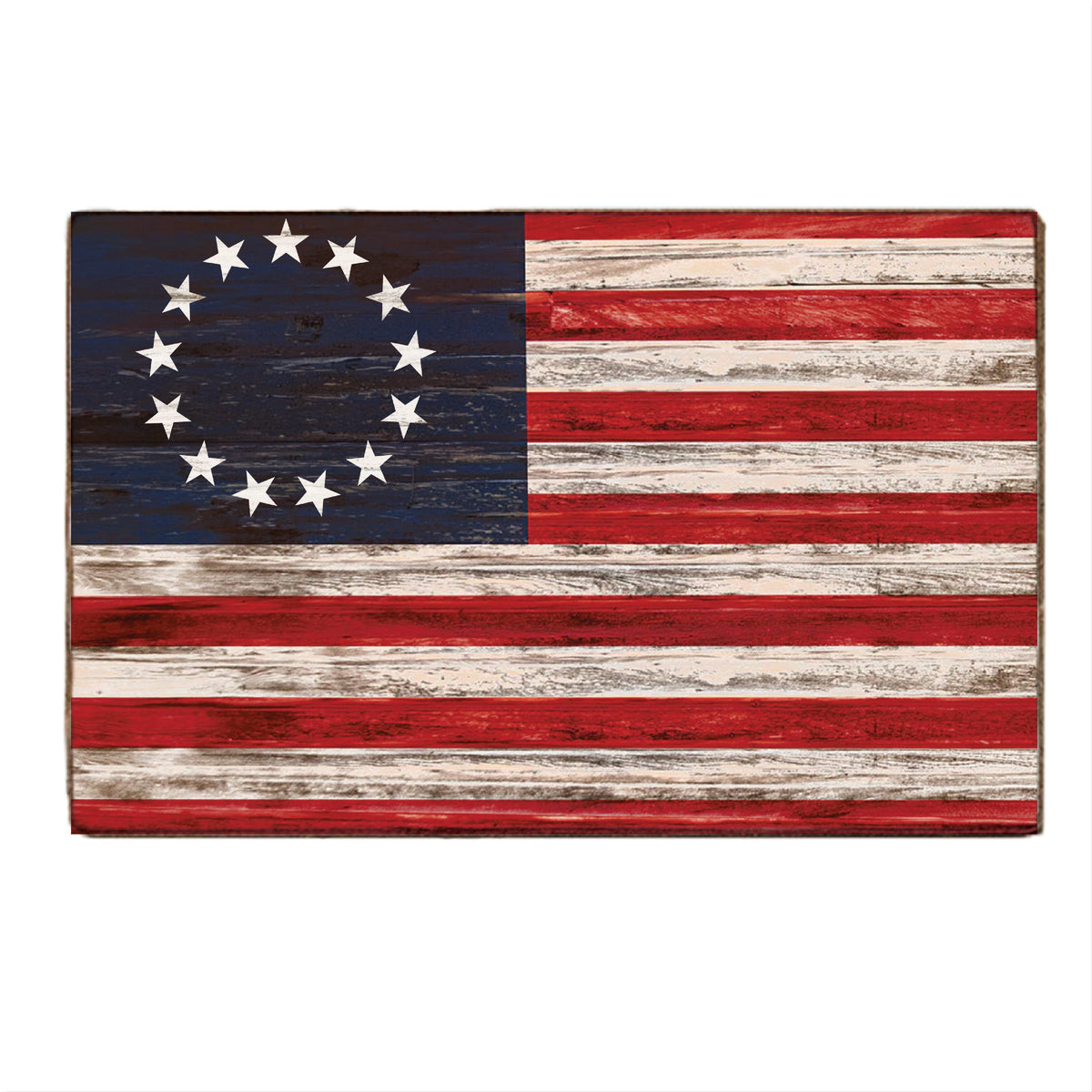 FOV XL Betsy Ross Flag Wooden Block