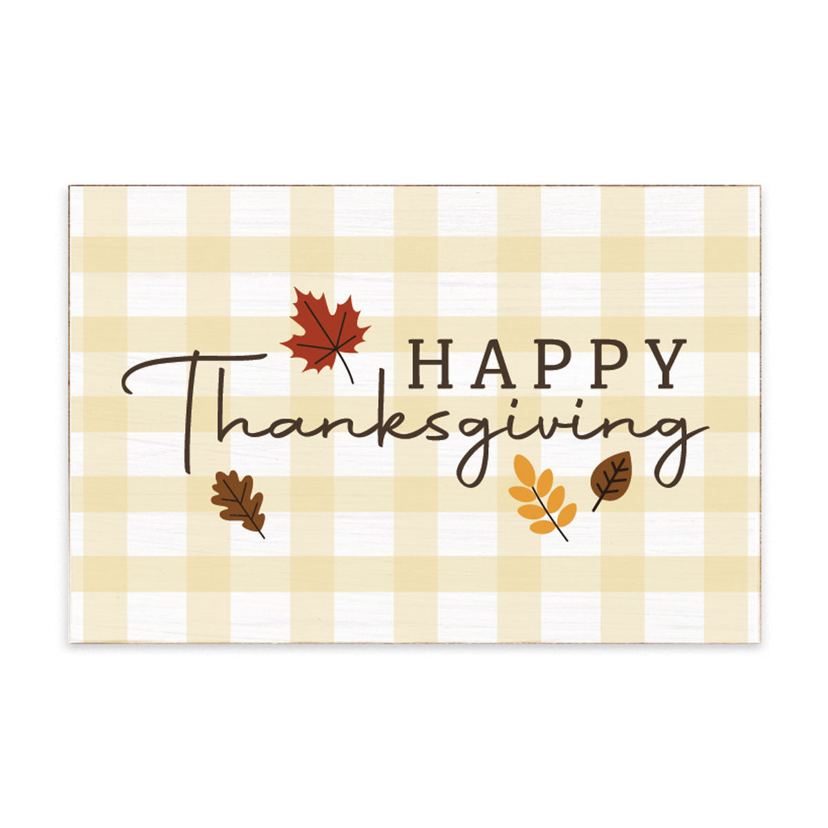 Happy Thanksgiving Block Sign