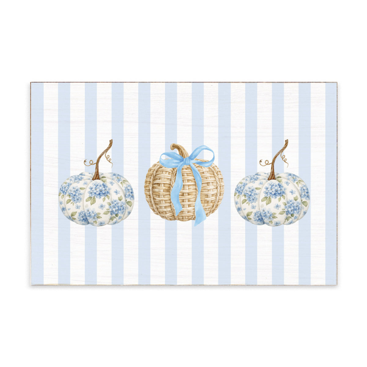 Coastal Pumpkins Block Sign