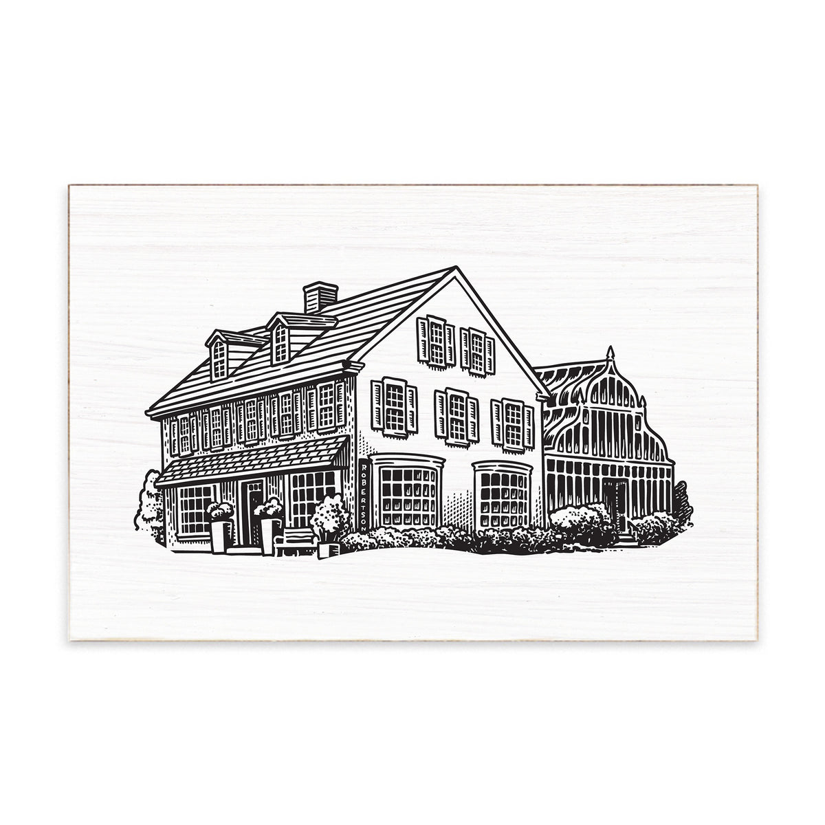 Robertson's Flowers Sketch XL Block Sign