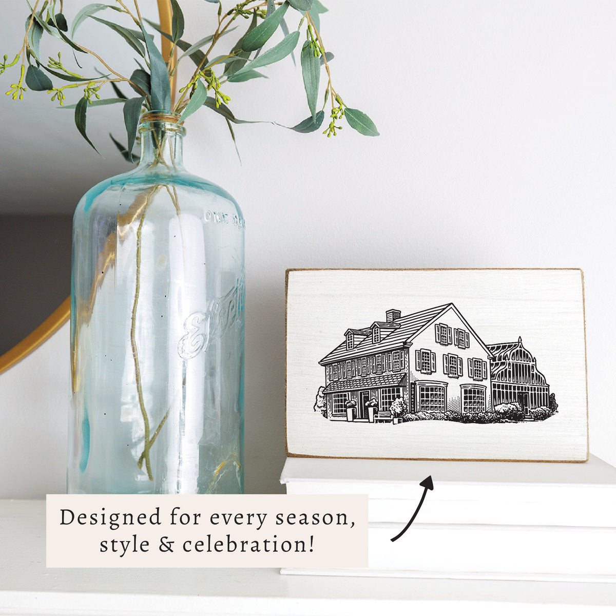 Robertson's Flowers Sketch XL Block Sign