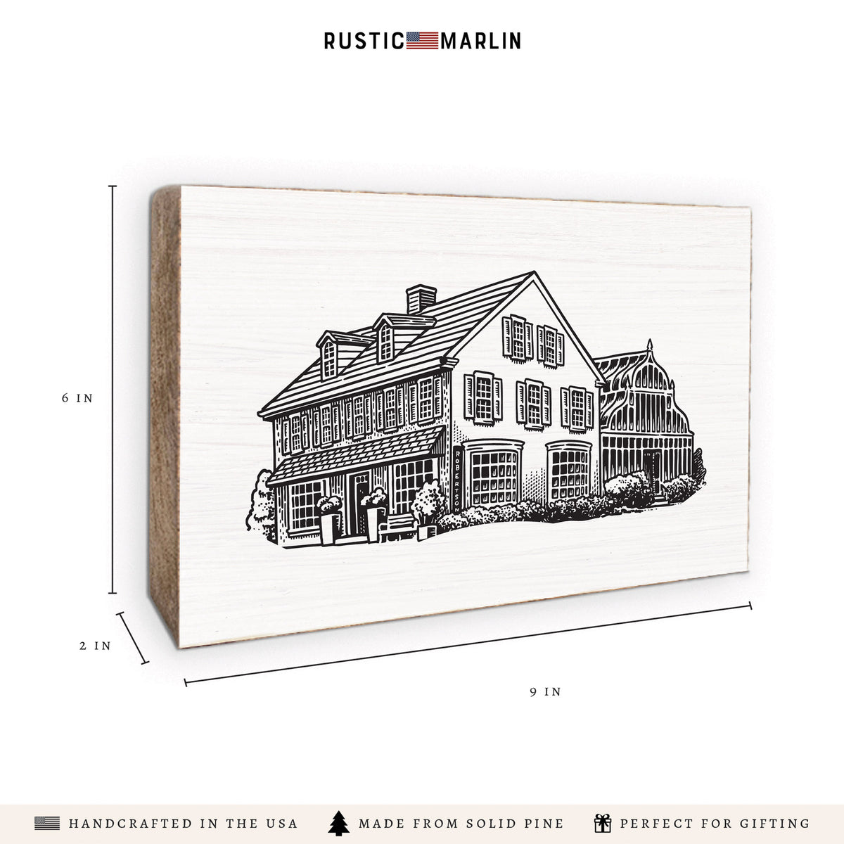 Robertson's Flowers Sketch XL Block Sign