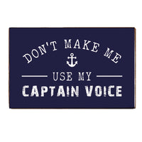 Captain Voice Block Sign