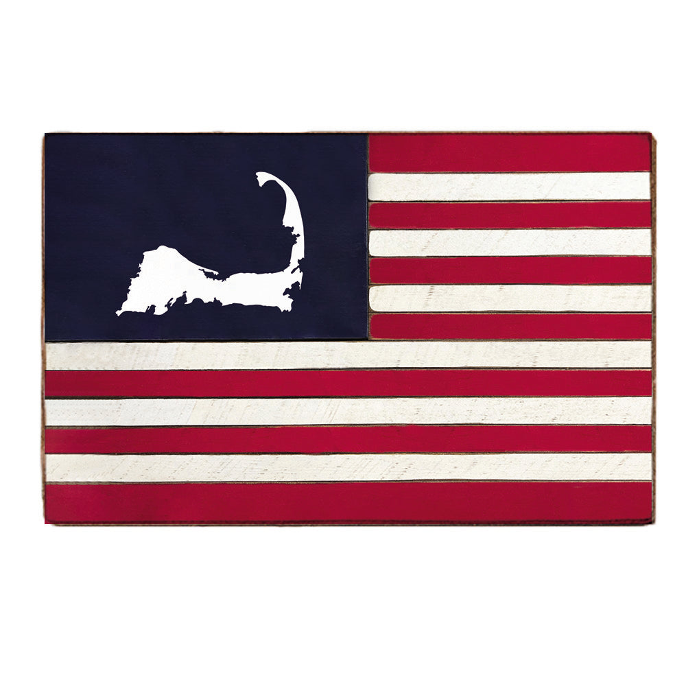 Cape Cod Flag XL Block Sign