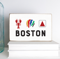 Boston Icons XL Block Sign