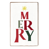 Merry Block Sign