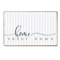 Home Sweet Home Striped Block Sign