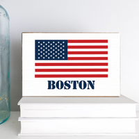 50 Stars Personalized XL Block Sign