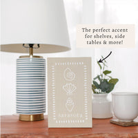 Neutral Shells Personalized Block Sign