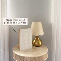 Neutral Shells Personalized Block Sign