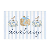 Coastal Pumpkins Personalized Block Sign