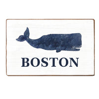 Whale Personalized Block Sign