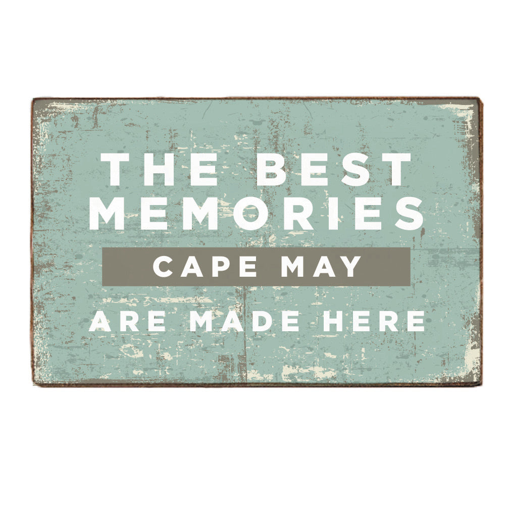 Best Memories Made Here Personalized Block Sign
