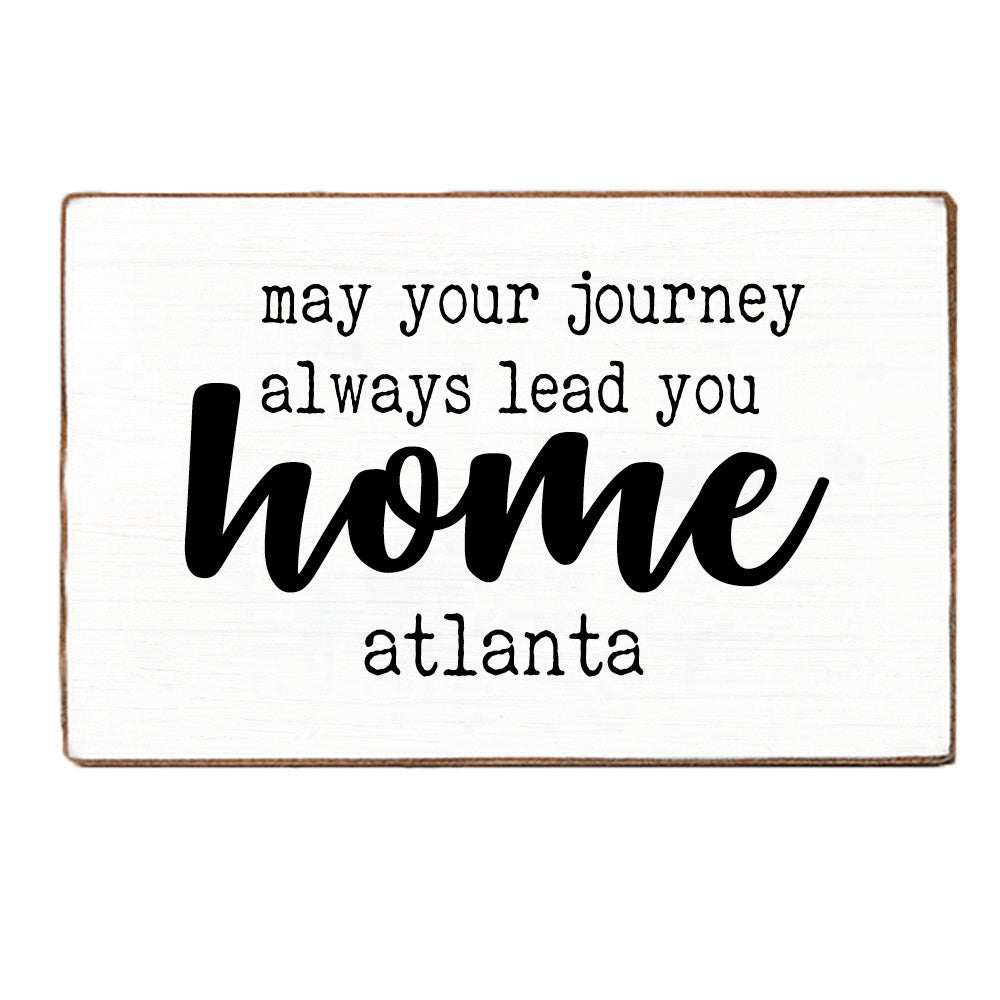 Journey Lead You Home Personalized Block Sign