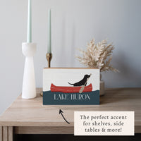 Dog Canoe Personalized Block Sign