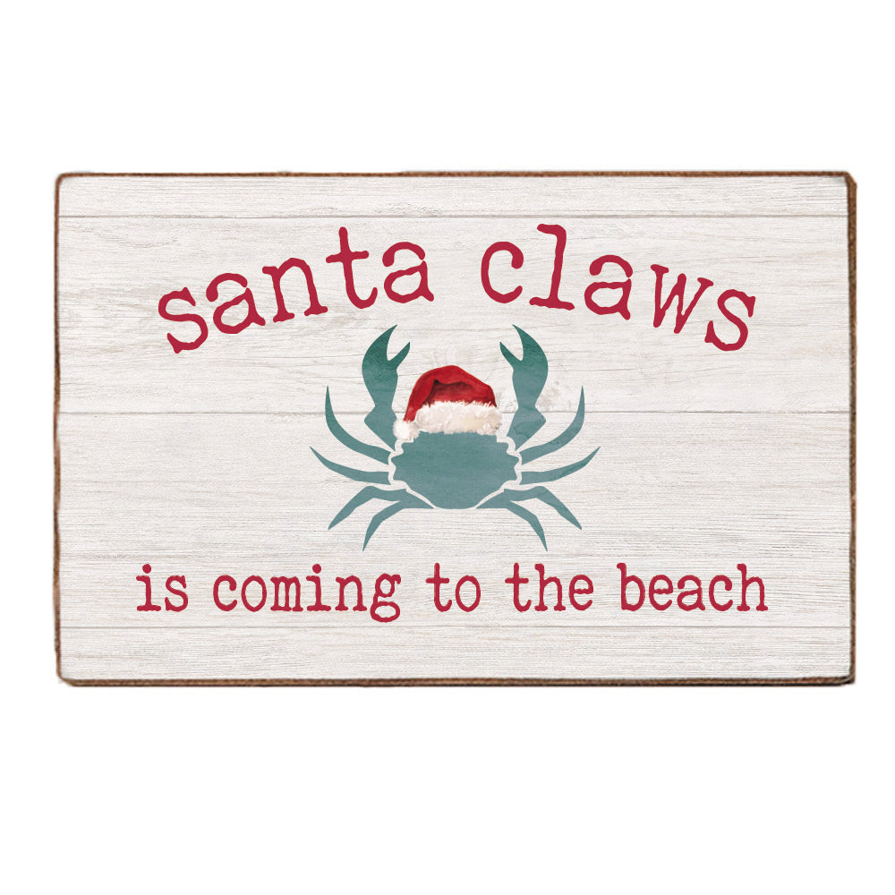 Santa Claws Personalized Block Sign