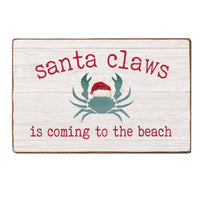 Santa Claws Personalized Block Sign
