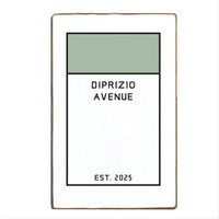 Game Board Tile Green Personalized Block Sign