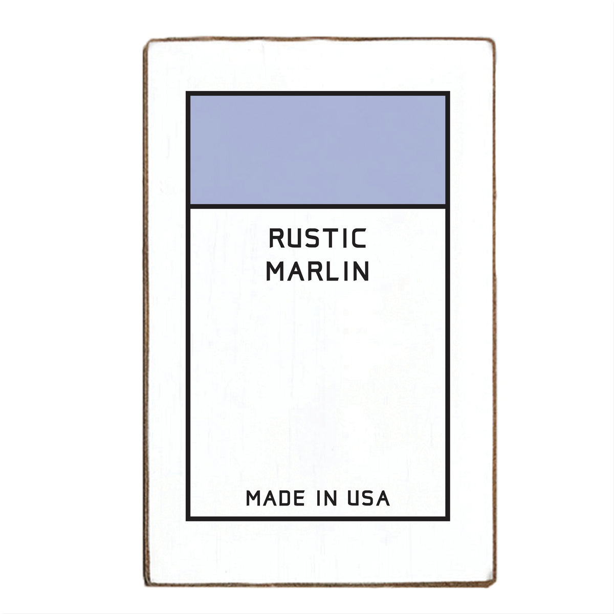 Game Board Tile Blue Personalized Block Sign