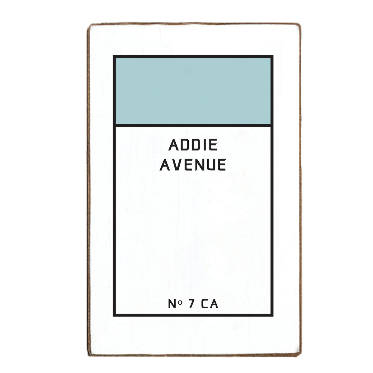 Game Board Tile Sea Blue Personalized XL Block Sign