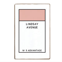 Game Board Tile Pink Personalized Block Sign
