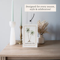 Palm Trees Personalized Block Sign
