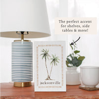 Palm Trees Personalized Block Sign
