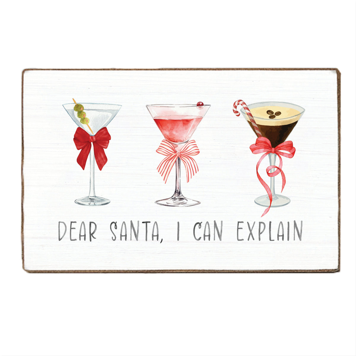 Dear Santa I Can Explain XL Block Sign