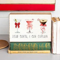 Dear Santa I Can Explain XL Block Sign