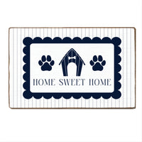 Dog House Home Sweet Home Block Sign