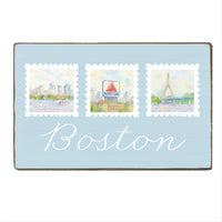 Boston Stamps Block Sign