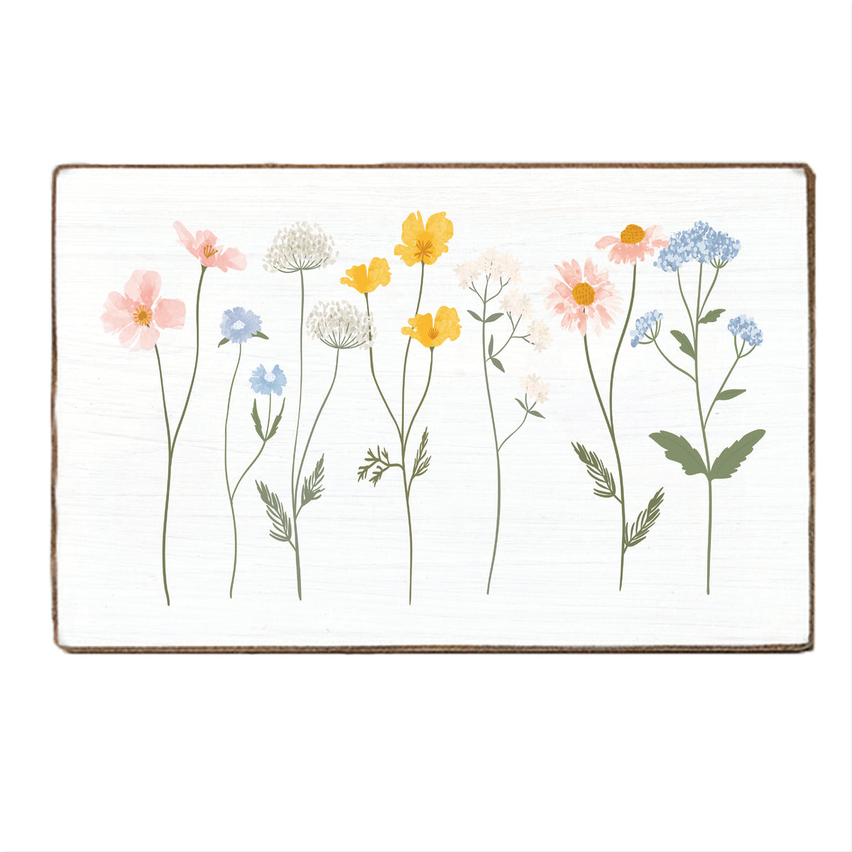 Wildflowers Block Sign
