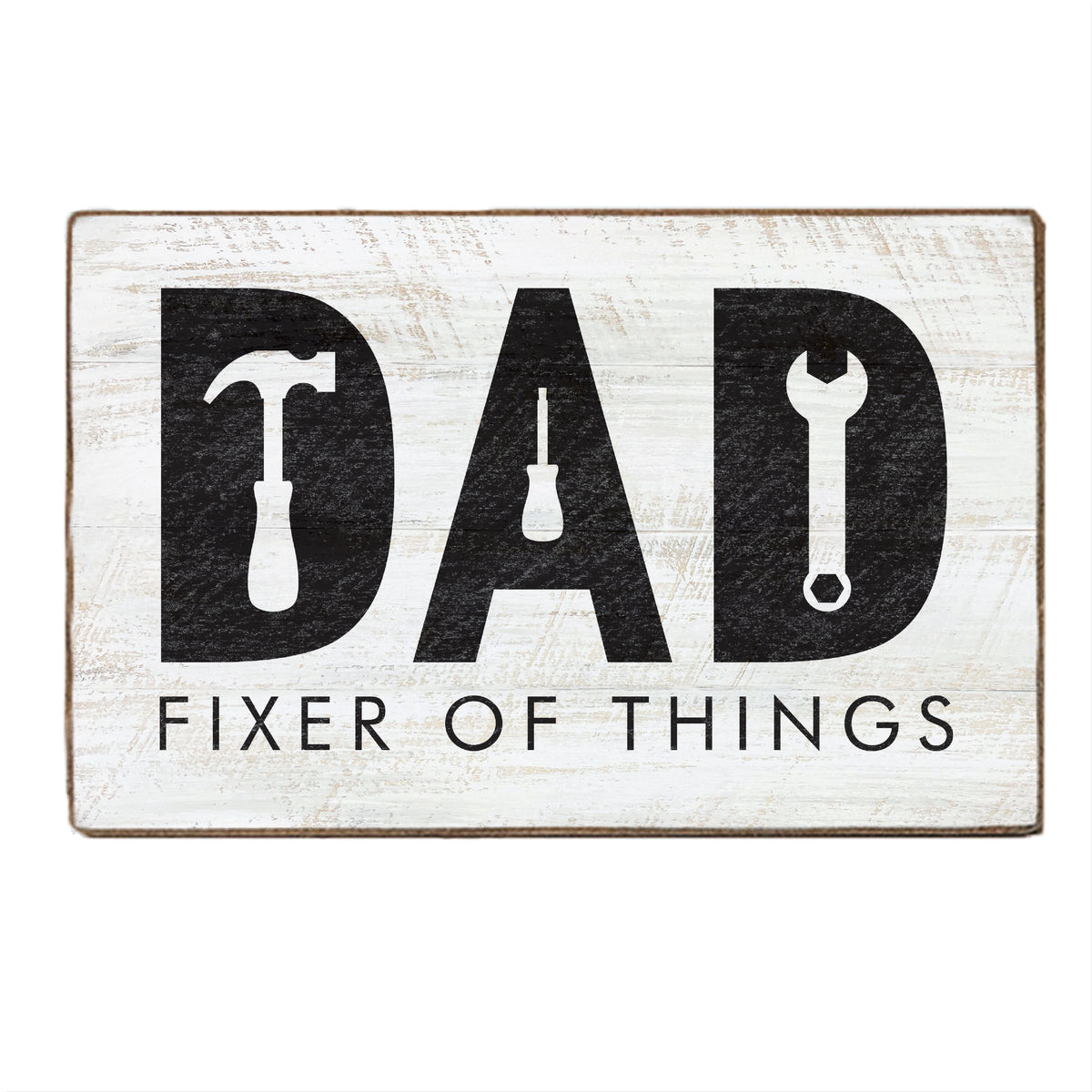 Dad Fixer Of Things Block Sign